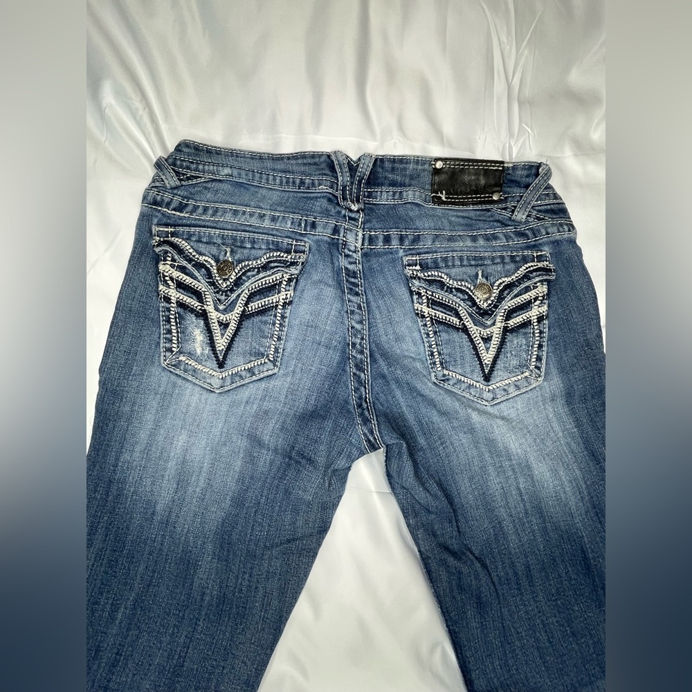 Vigoss Women’s Bootcut Jeans With Decorative Stitching on Back Pockets
